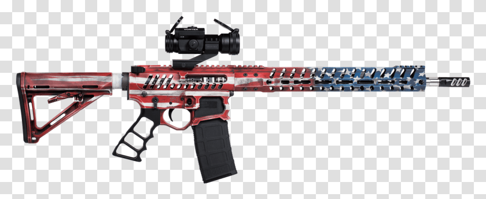 F 1 Firearms Old Glory Ar 15 Demolition Ranch, Gun, Weapon, Weaponry, Rifle Transparent Png