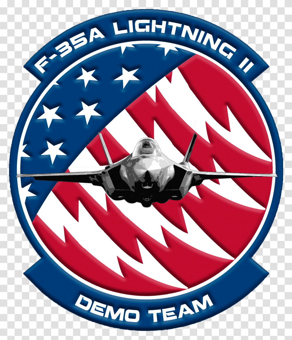 F 35 Demo Team Patch, Flag, Vehicle, Transportation Transparent Png