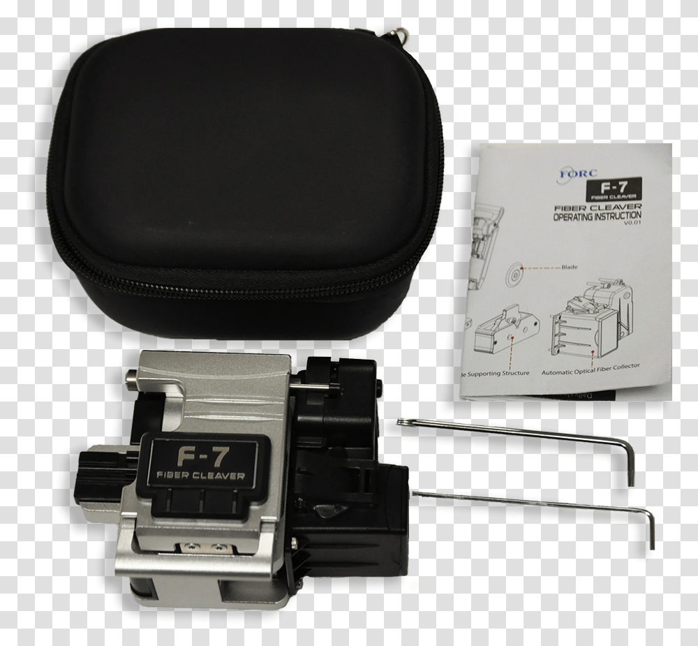 F 7 Fiber Optic Cleaver Kit W Auto Bin Video Camera, Cushion, Electronics, Bush, Vegetation Transparent Png