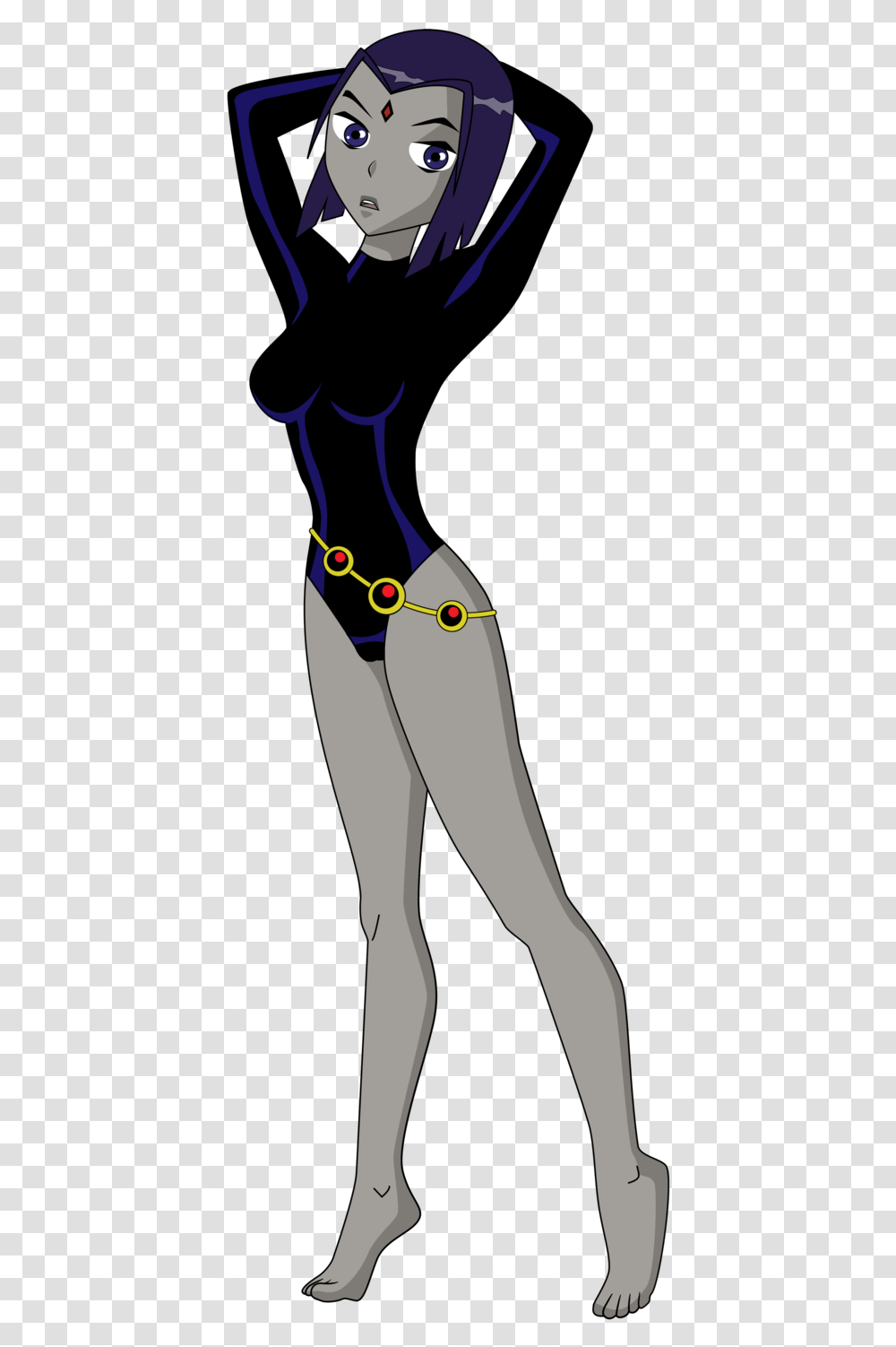 F Da D A Cebb Pixels Teen Titans Raven Sexy Legs, Apparel, Plot, Person Transparent Png
