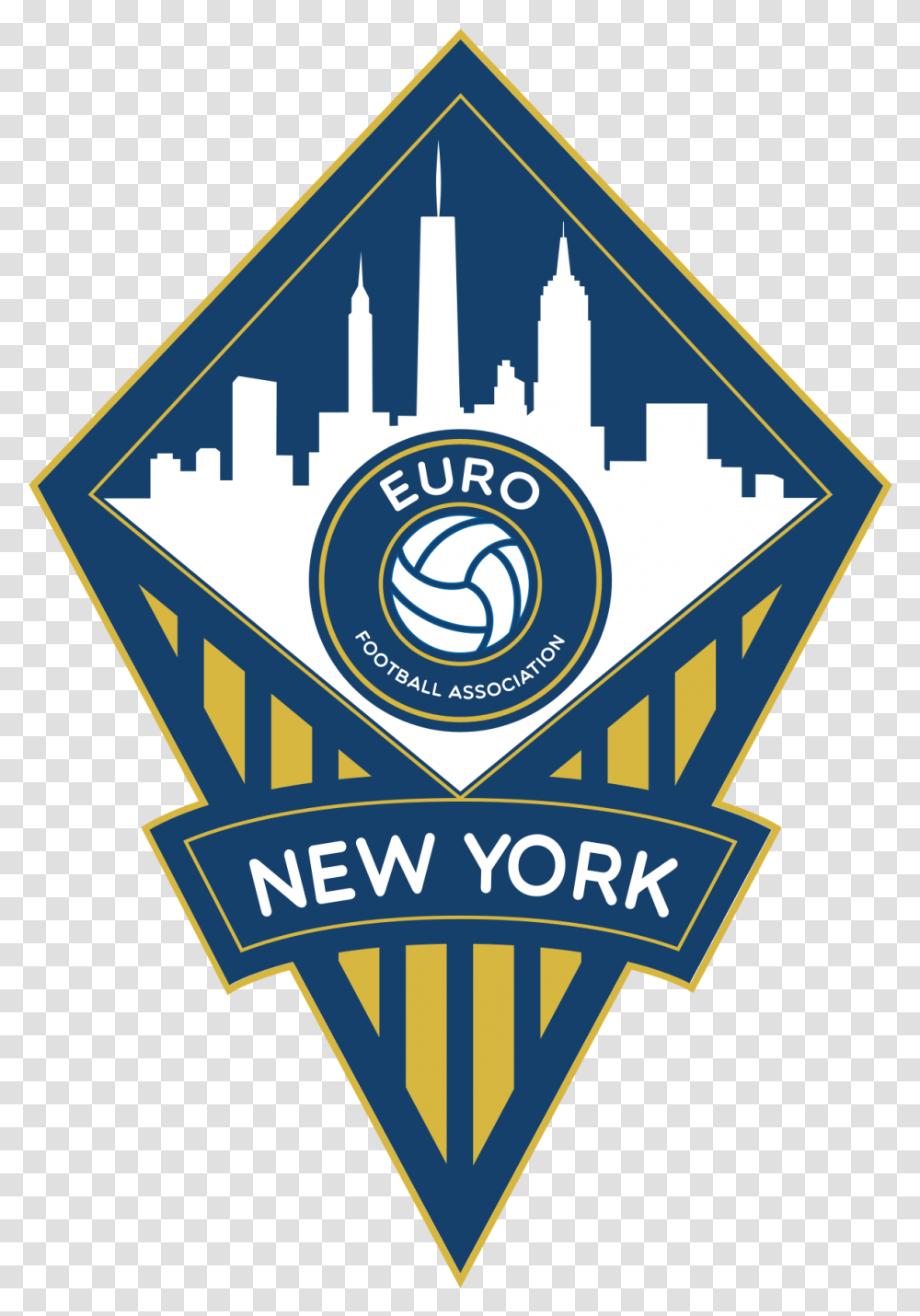 F Fa Euro New York Logo, Symbol, Building, Emblem, Road Sign Transparent Png