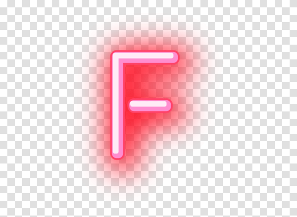F Neon Letter Sign, Mailbox, Letterbox, Alphabet Transparent Png