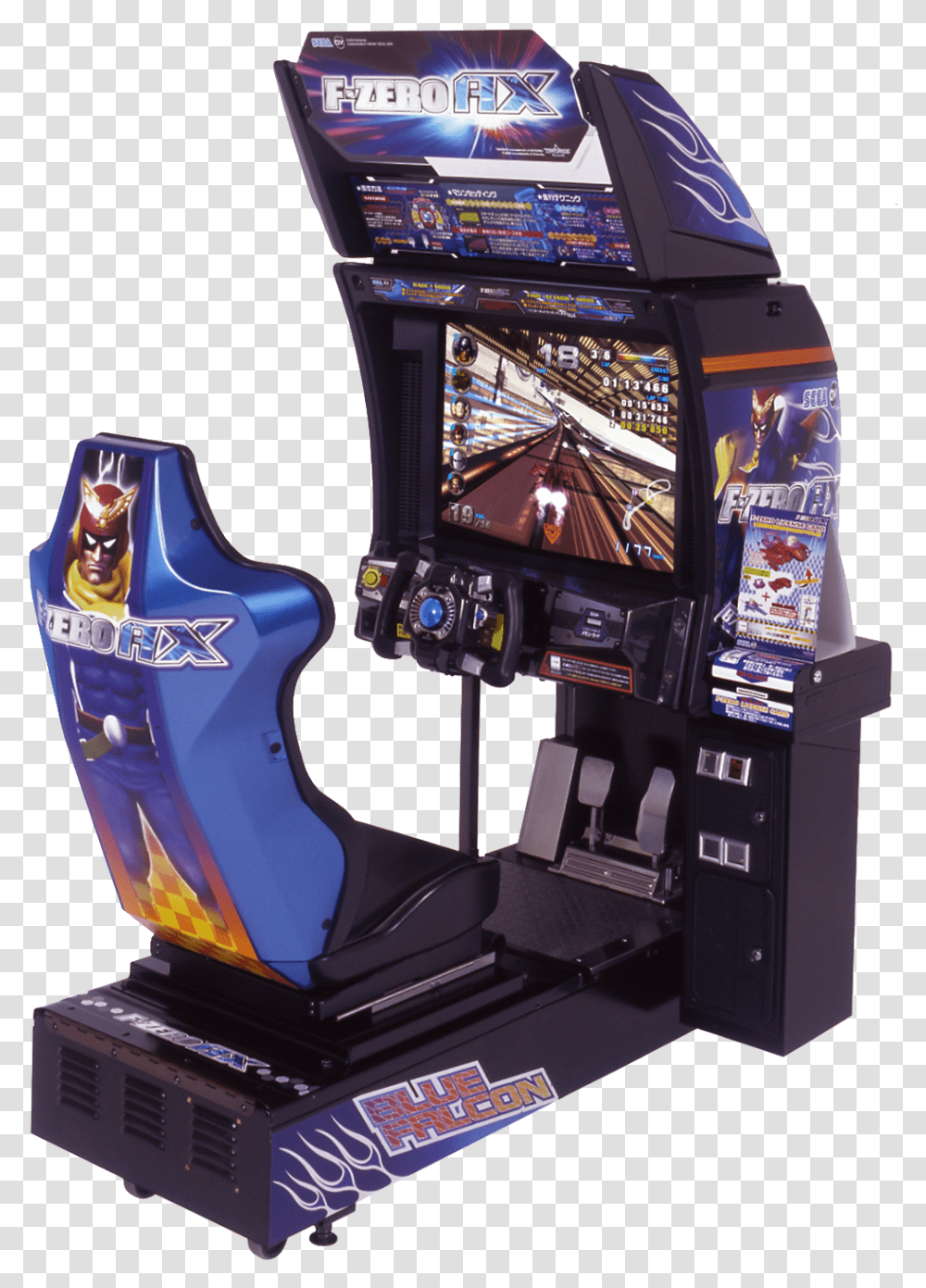 F Zero Arcade Cabinet, Arcade Game Machine, Toy, Person, Human Transparent Png
