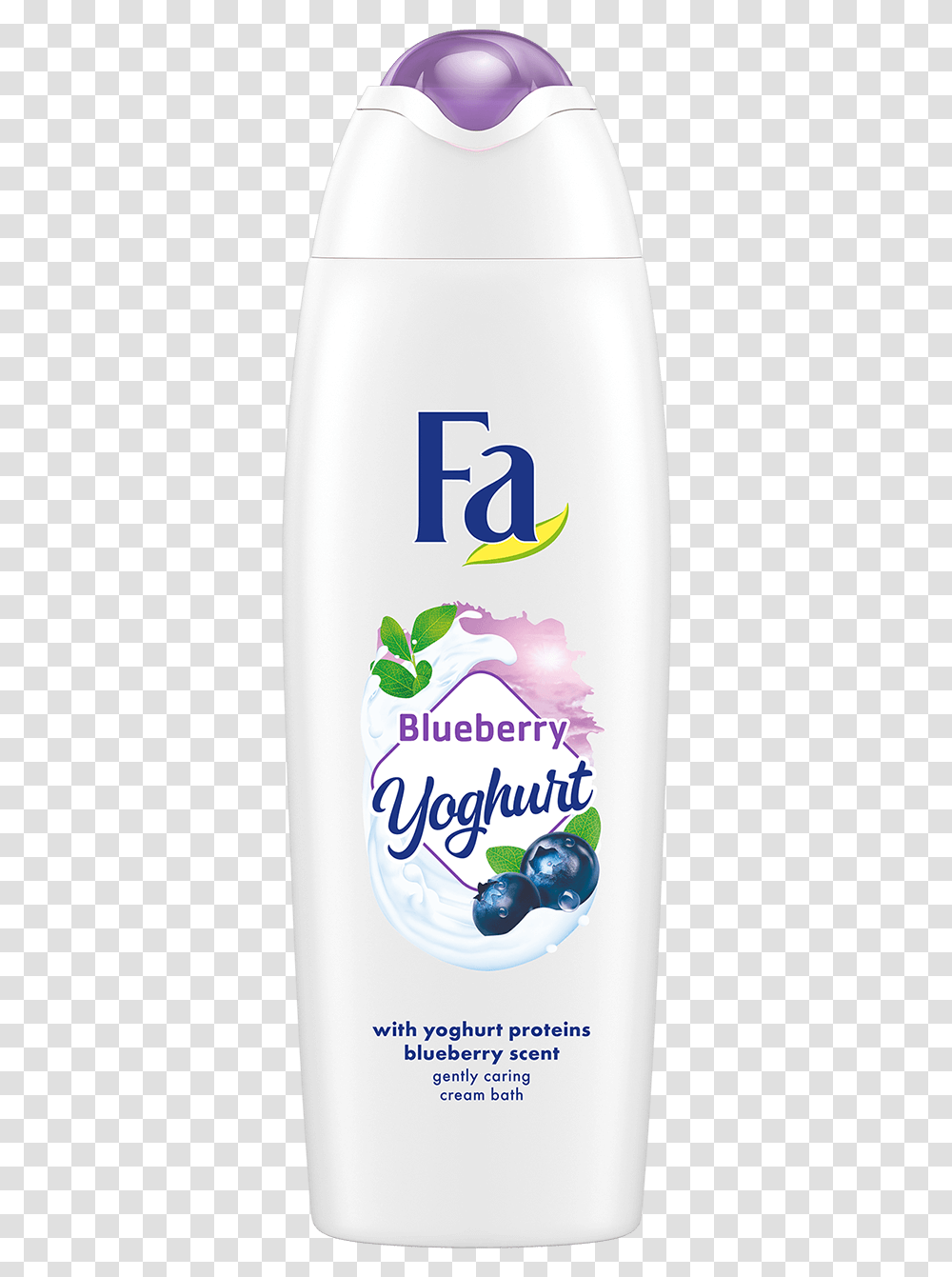 Fa Com Cream Bath Yoghurt Blueberry Plastic Bottle, Shampoo, Lotion, Tin, Can Transparent Png