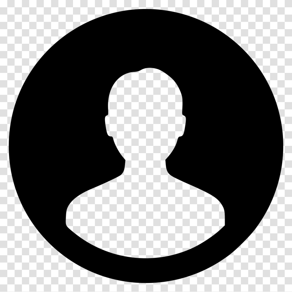 Fa User Circle Icon, Silhouette, Stencil, Label Transparent Png