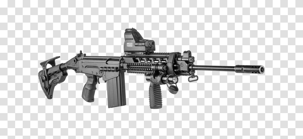 Fab Defense Fal Stock, Gun, Weapon, Weaponry, Rifle Transparent Png