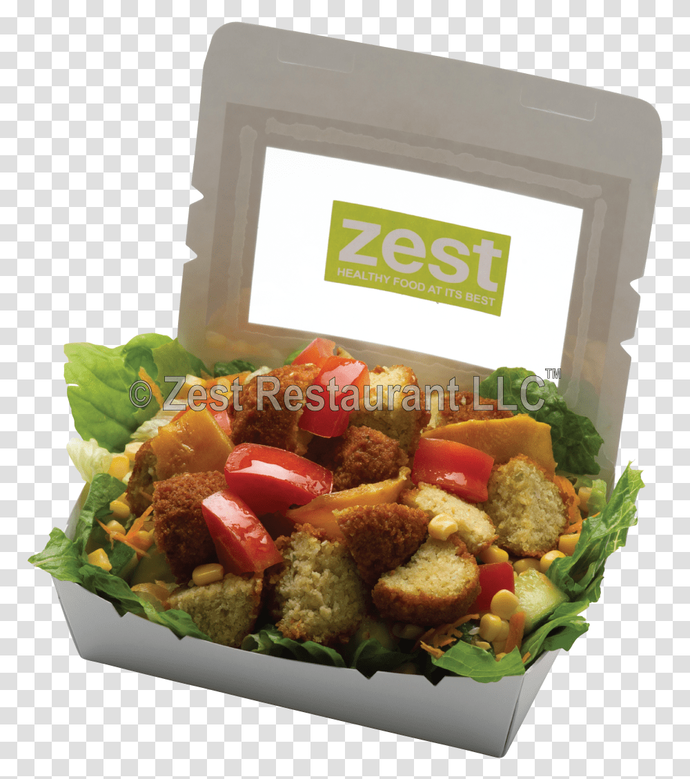 Fab Falafel Salad Dish, Food, Meal, Fried Chicken, Box Transparent Png