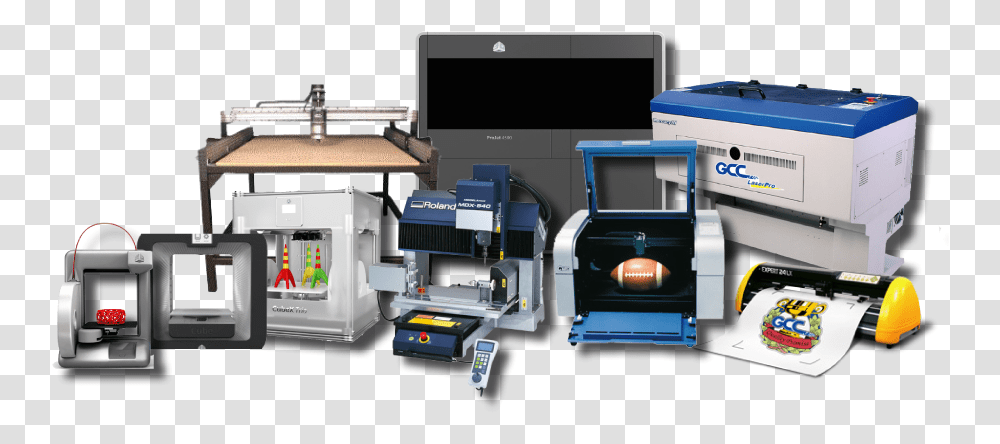 Fab Lab Equipment Group Fablab Equipment, Machine, Printer, Lathe, Monitor Transparent Png