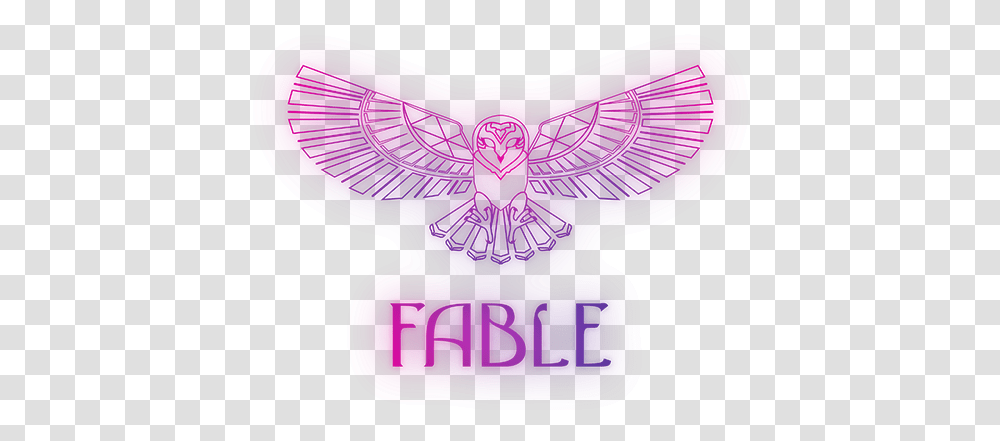 Fable Club Jakarta Logo Icon Cd, Purple, Light, Pattern, Neon Transparent Png