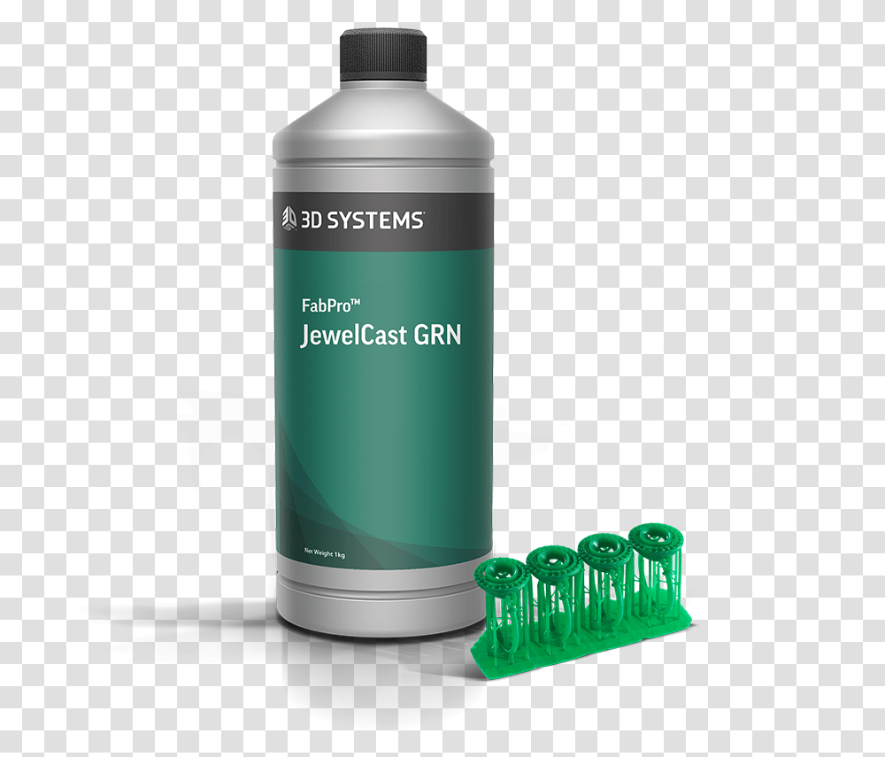 Fabpro Jewelcast Grn Translucent Green Material For Fabpro Jewelcast Grn, Shaker, Bottle, Cosmetics, Paint Container Transparent Png