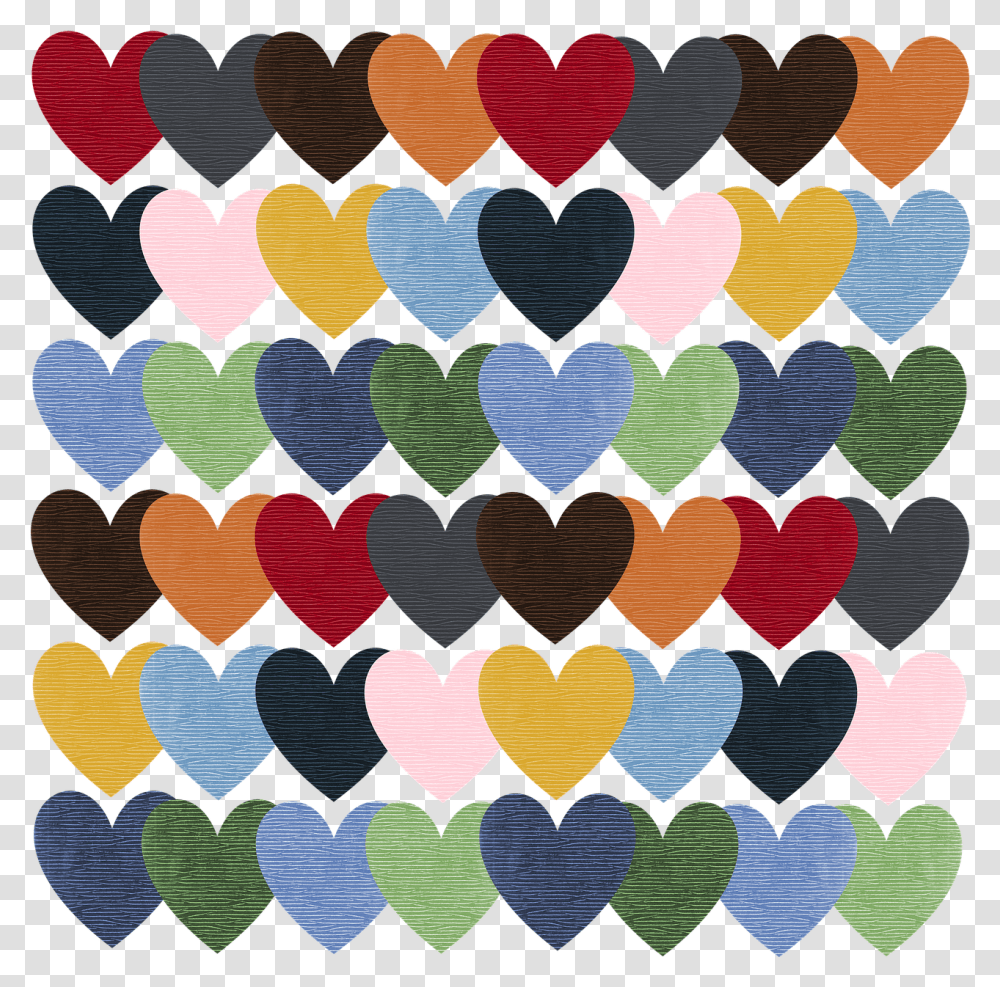 Fabricleatherheartstransparentcloth Free Image From Heart, Rug, Texture, Quilt, Pattern Transparent Png
