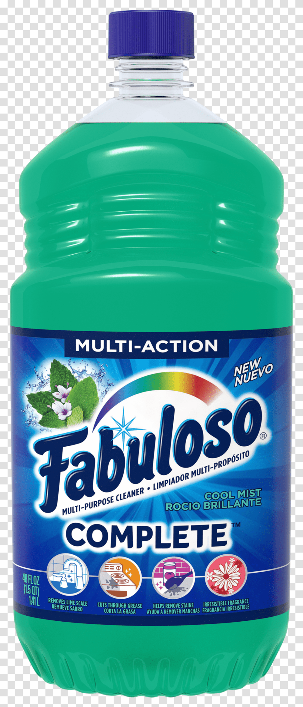 Fabuloso Complete All Purpose Household Cleaner Cool Fabuloso Cleaner, Plant, Food, Beer, Beverage Transparent Png