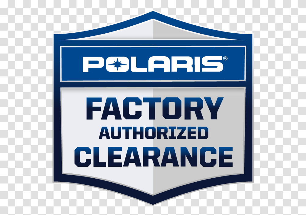 Fac Sales Event En Logo Polaris Factory Authorized Clearance, Label, Advertisement, Poster Transparent Png