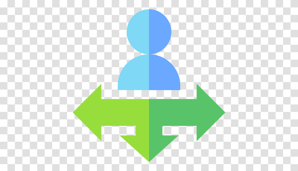 Facdev Cross Arrows Icon Blue, Symbol, Logo, Trademark, First Aid Transparent Png