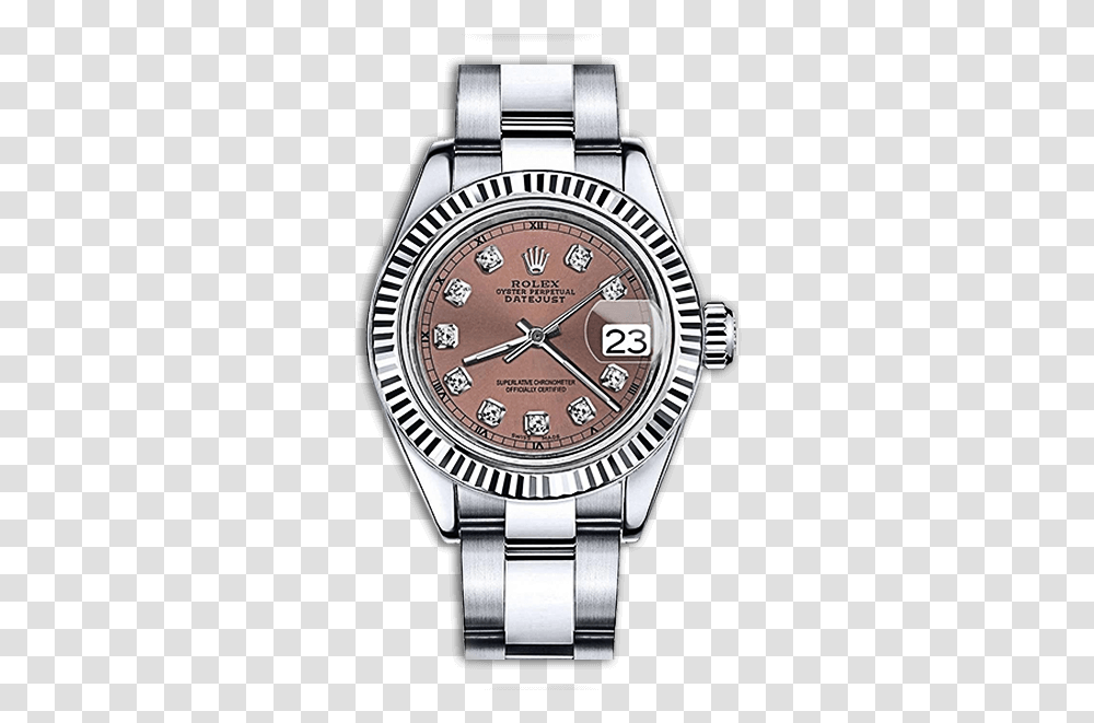 Face Bezel3 Rolex Datejust With Diamond Numerals, Wristwatch, Clock Tower, Architecture, Building Transparent Png
