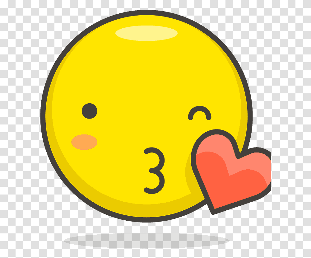 Face Blowing A Kiss Emoji Clipart Kiss Icon, Tennis Ball, Sport, Sports, Number Transparent Png