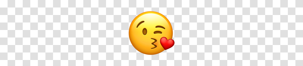 Face Blowing A Kiss Emoji On Apple Ios, Balloon, Food, Plant Transparent Png