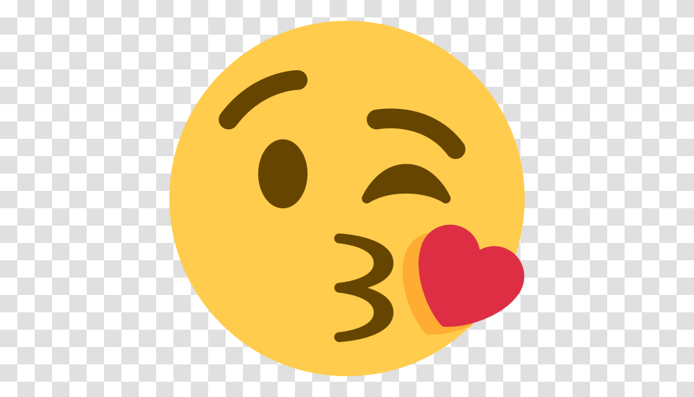 Face Blowing A Kiss Emoji, Tennis Ball, Plant, Food Transparent Png