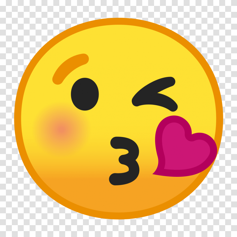 Face Blowing A Kiss Icon Noto Emoji Smileys Iconset Google, Number, Rattle Transparent Png