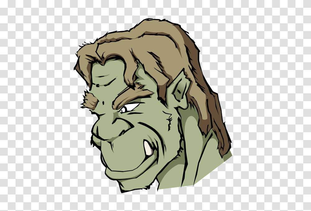 Face Clipart Drawing Monster Orc Transprent Free, Head, Statue, Sculpture, Photography Transparent Png
