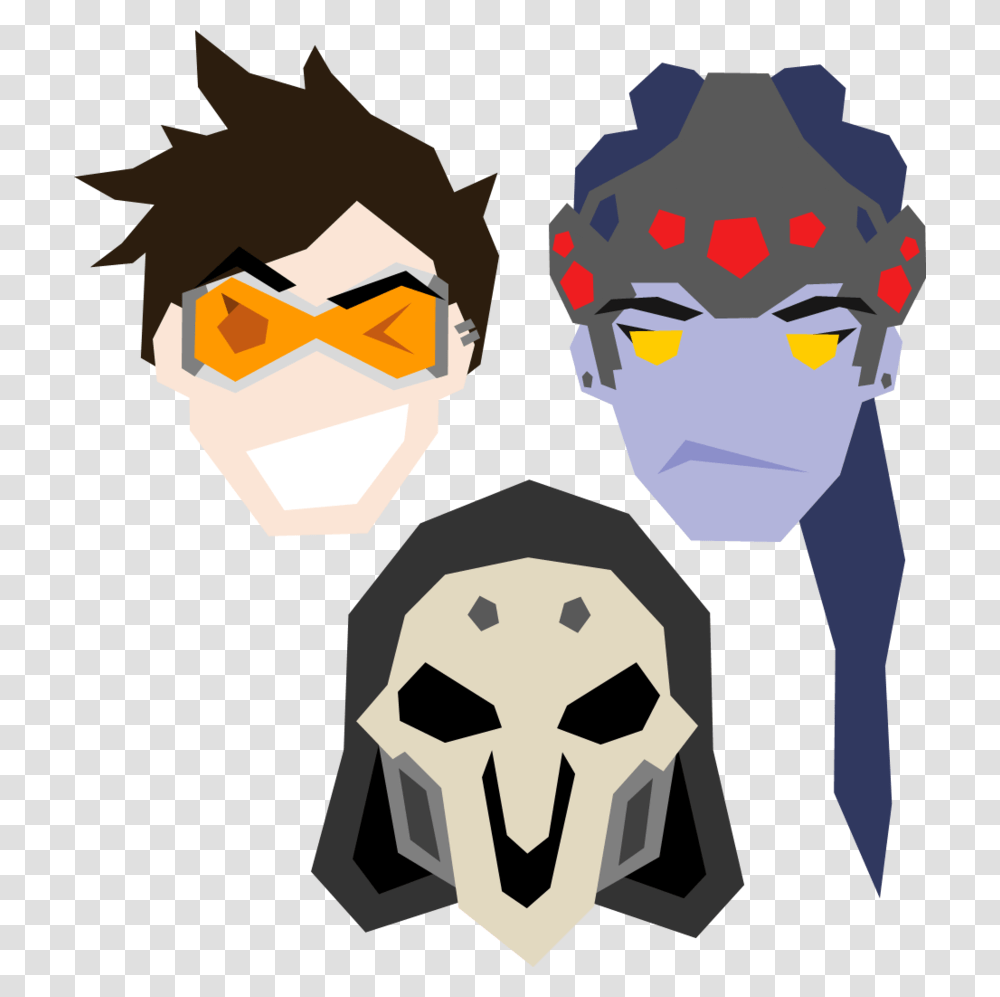 Face Clipart Overwatch Transprent, Head, Drawing, Halloween Transparent Png