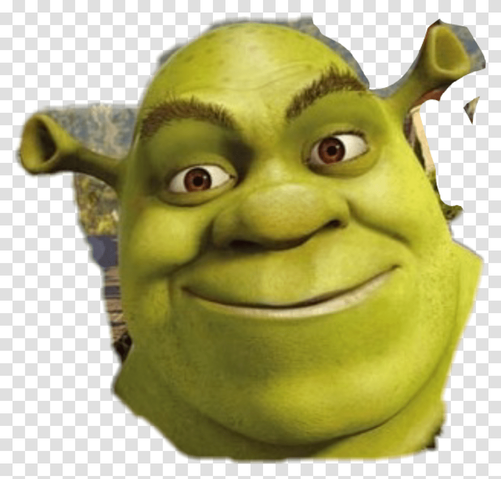 Face Clipart Shrek Background Shrek Head, Toy, Mask, Figurine Transparent Png