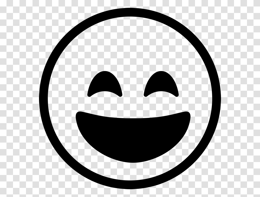 Face Emoji Smile, Stencil, Logo, Trademark Transparent Png