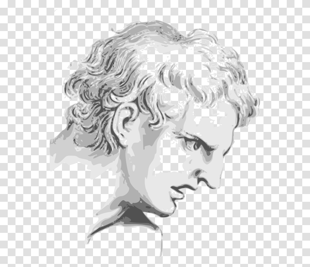 Face Expression 11 Man Gray, Person, Drawing Transparent Png