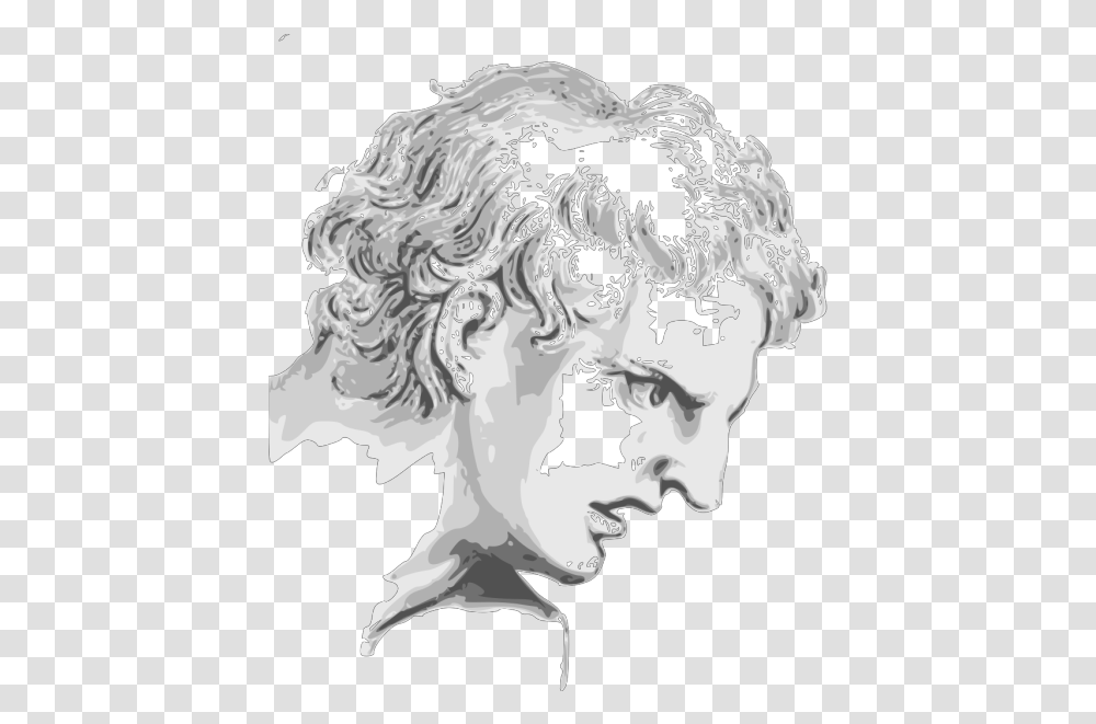 Face Expression Roman Man Svg Clip Illustration, Head, Person, Human, Graphics Transparent Png