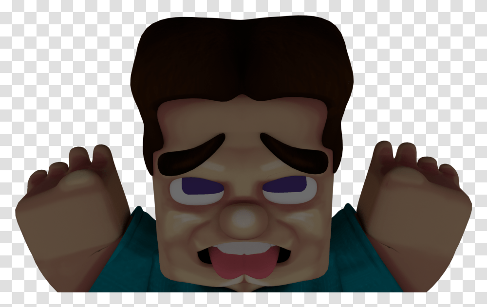 Face Facial Expression Head Glasses Forehead Nose Animation Minecraft Steve Ahegao Face, Person, Human, Mouth, Lip Transparent Png