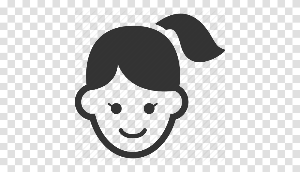 Face Female Girl Hair Longtail Teen Woman Icon, Animal, Mammal, Label Transparent Png