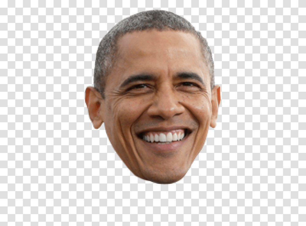Face Free Image Download Barack Obama Face, Person, Human, Head, Laughing Transparent Png