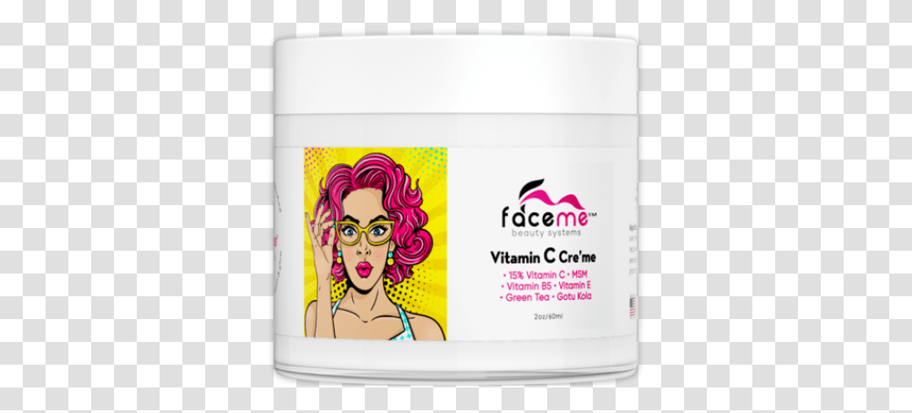 Face Me Vitamin C Creme 15 Girl, Person, Label, Cosmetics Transparent Png