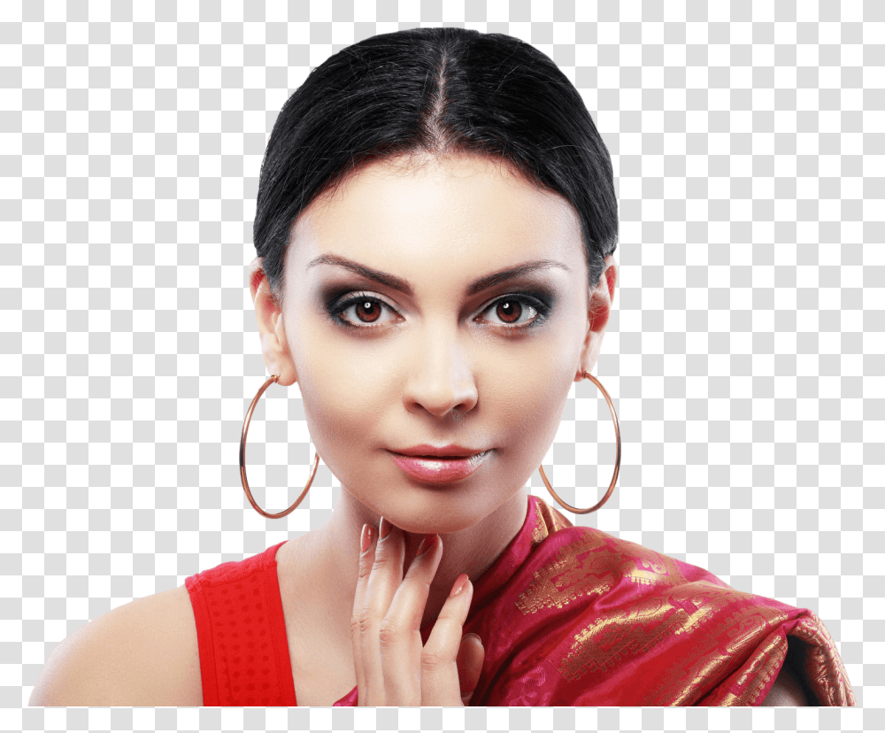 Face Of A Indian Woman, Person, Evening Dress, Robe, Gown Transparent Png