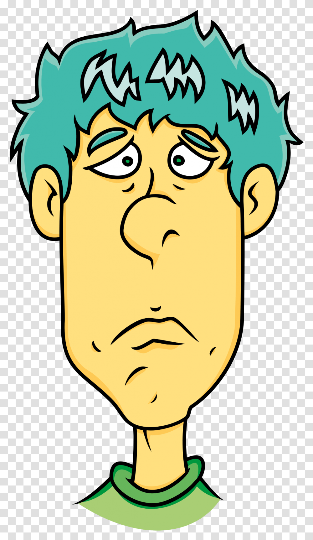 Face Of Sad Man Clip Arts Sad Male Cartoon Face, Head, Portrait, Photography Transparent Png