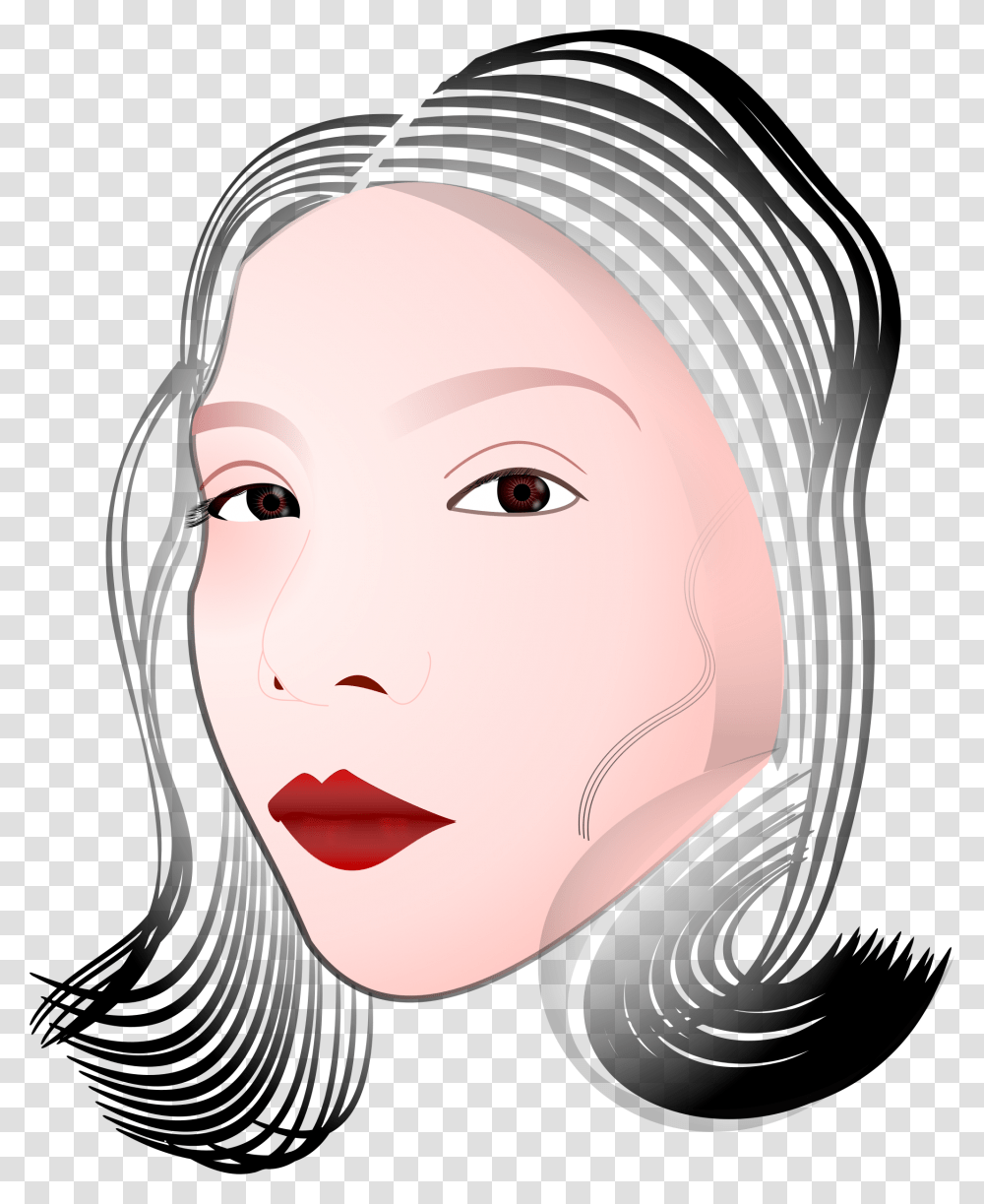 Face Of Woman Icon, Head, Helmet, Female, Hair Transparent Png