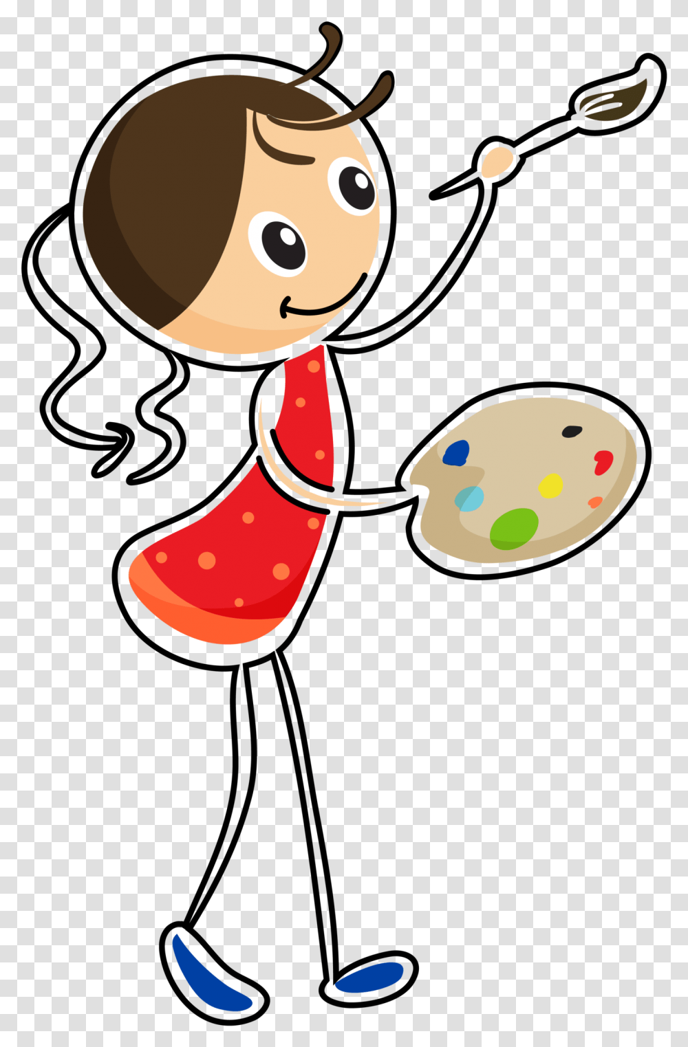 Face Painting Clipart Free Paintbrush And Pallet, Food, Plant Transparent Png