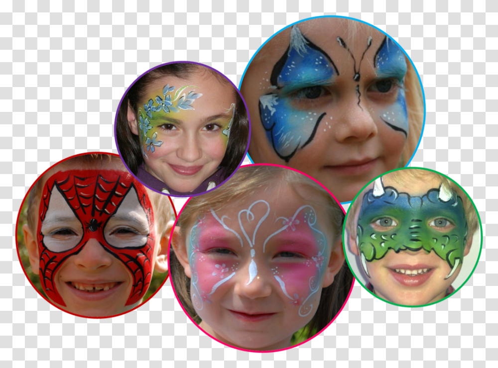 Face Painting Clipart Free, Person, Head, Crowd, Carnival Transparent Png
