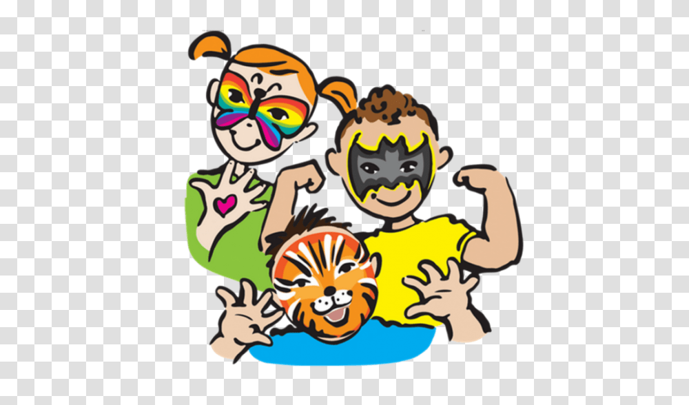 Face Painting Free Download Vector Clipart, Crowd, Leisure Activities, Costume, Carnival Transparent Png