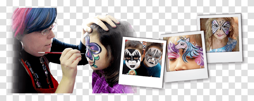 Face Painting Header Masquerade Ball, Person, Sunglasses, Hair, Photo Booth Transparent Png