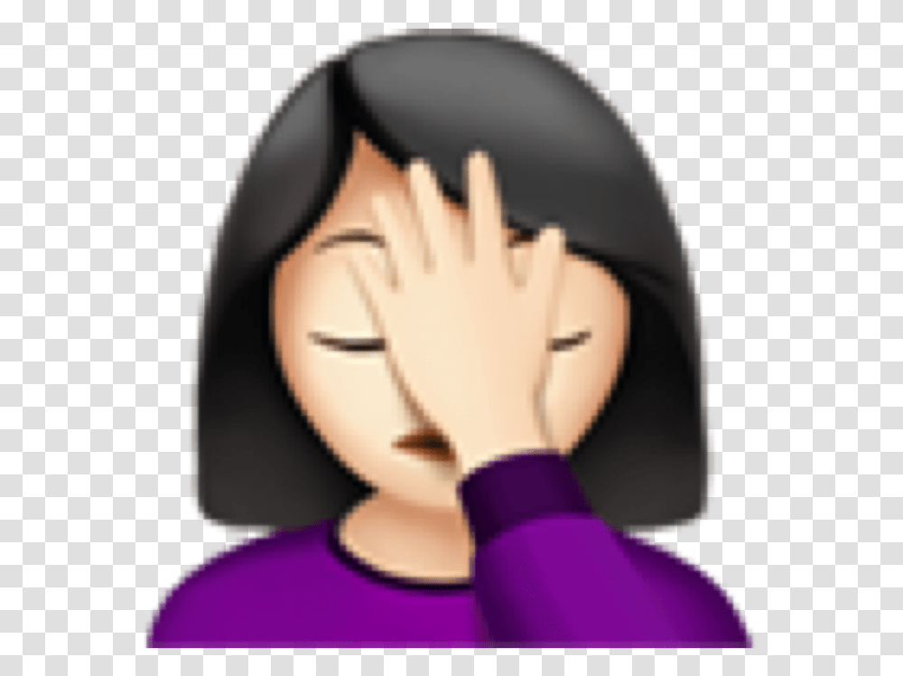 Face Palm Hand In Face Emoji, Helmet, Apparel, Cushion Transparent Png