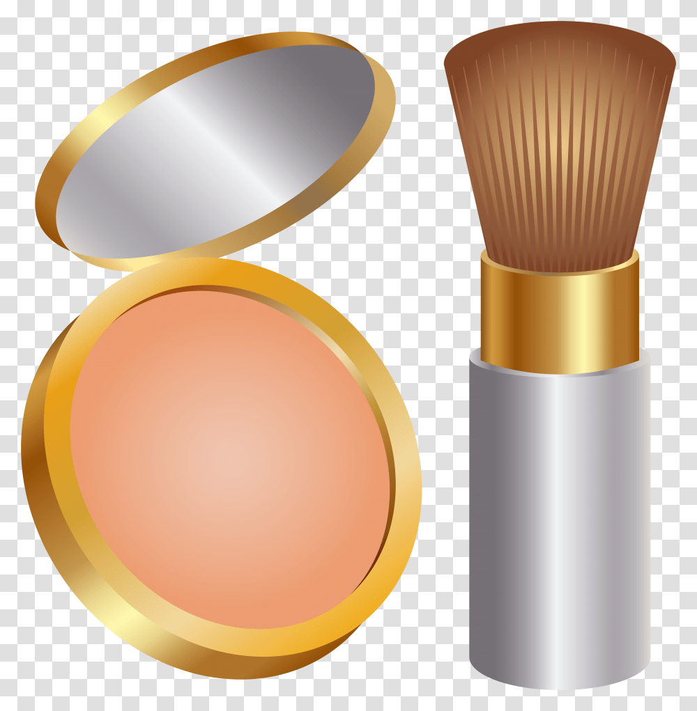 Face Powder Make Up Powder Clipart, Brush, Tool, Cosmetics Transparent Png