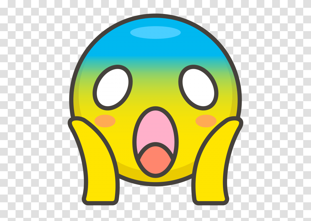 Face Screaming In Fear Emoji Emoji, Label, Food, Plush Transparent Png
