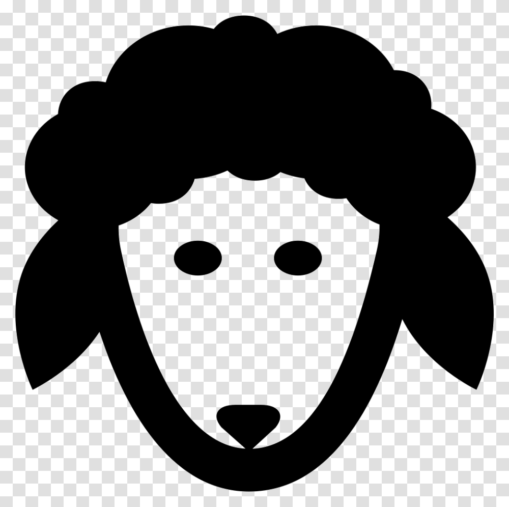 Face Sheep Reddit Logo White, Stencil, Label, Person Transparent Png
