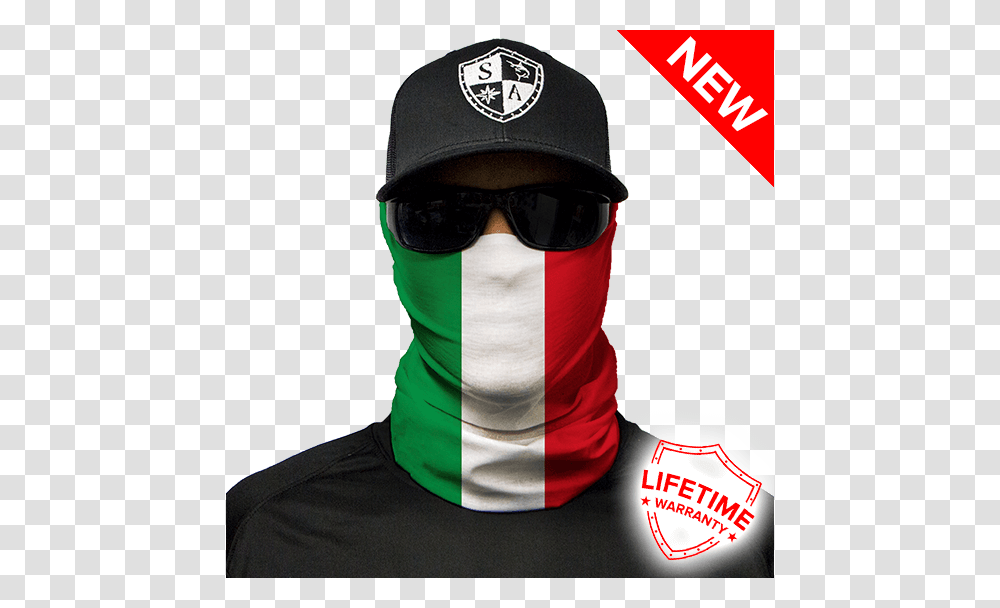 Face Shield Italy Flag Order Now Facemasks Shop, Apparel, Sunglasses, Accessories Transparent Png