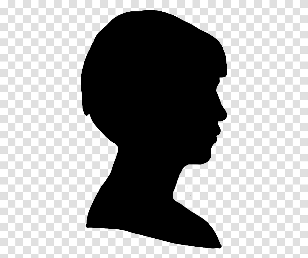 Face Silhouette Of Young Chinese Woman Boy Face Silhouette, Gray, World Of Warcraft Transparent Png