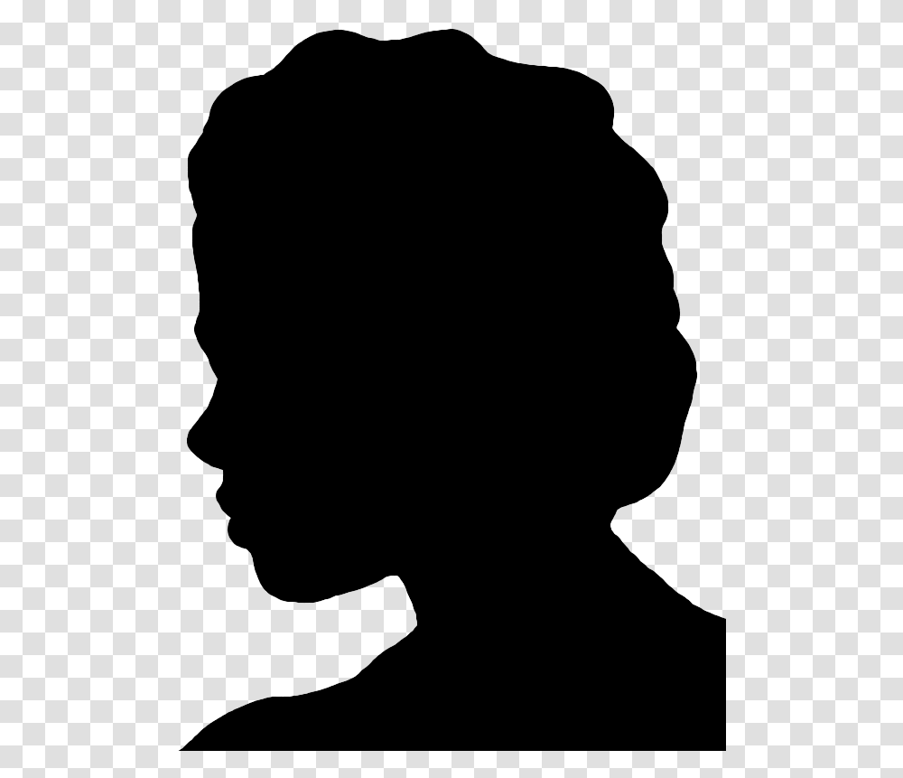 Face Silhouette Woman Woman Face Silhouette, Gray, World Of Warcraft Transparent Png