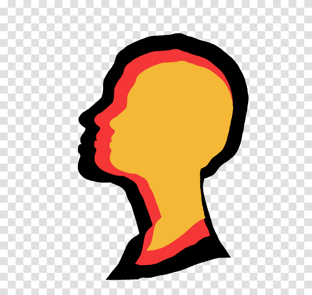 Face Silhouettes Of Men Women And Children, Head, Cushion, Label Transparent Png