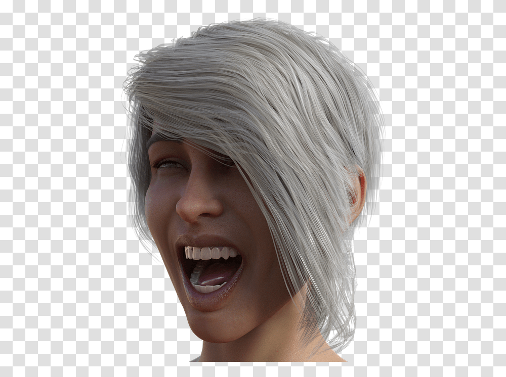 Face Style Public Record Blond Eyes Laugh Skin Lace Wig, Person, Human, Teeth, Mouth Transparent Png