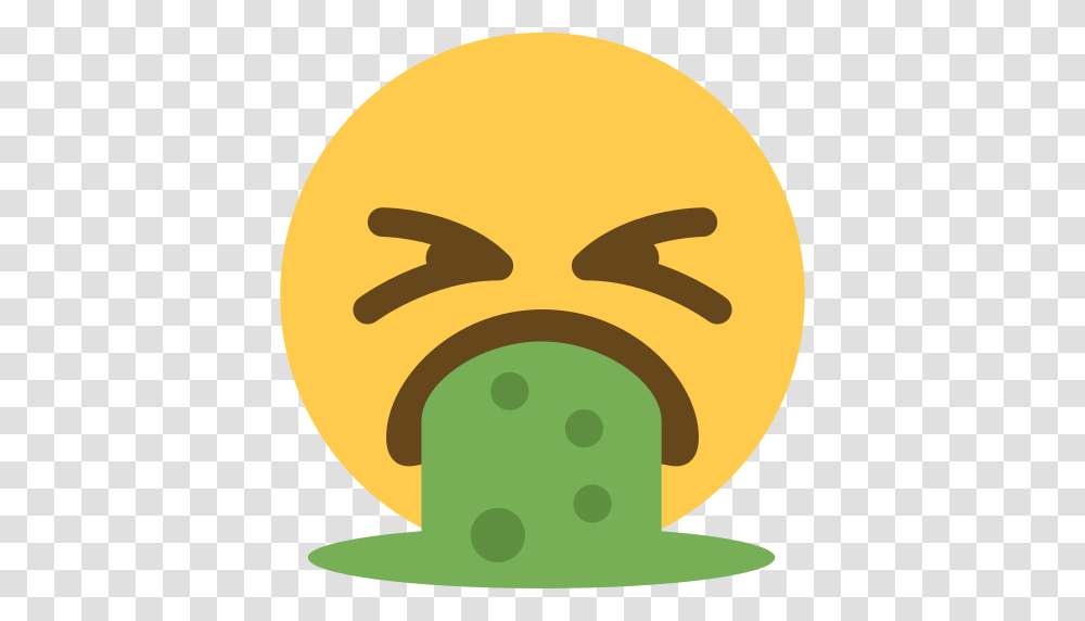 Face Vomiting Emoji, Food, Plant, Tennis Ball, Baseball Cap Transparent Png
